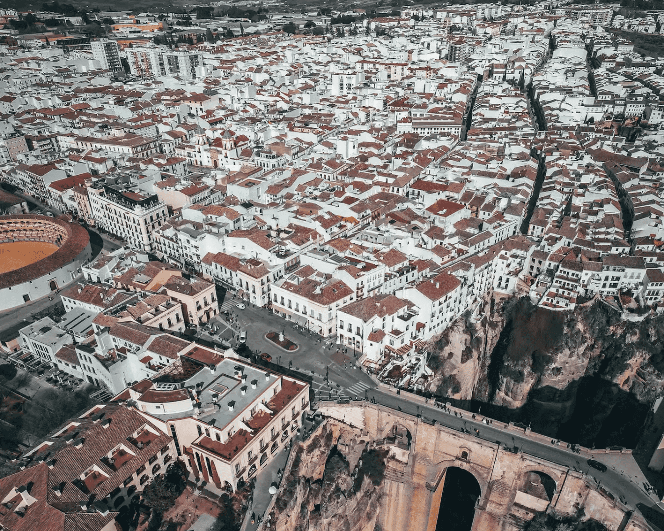 Panoramic view of Zahara de la Sierra